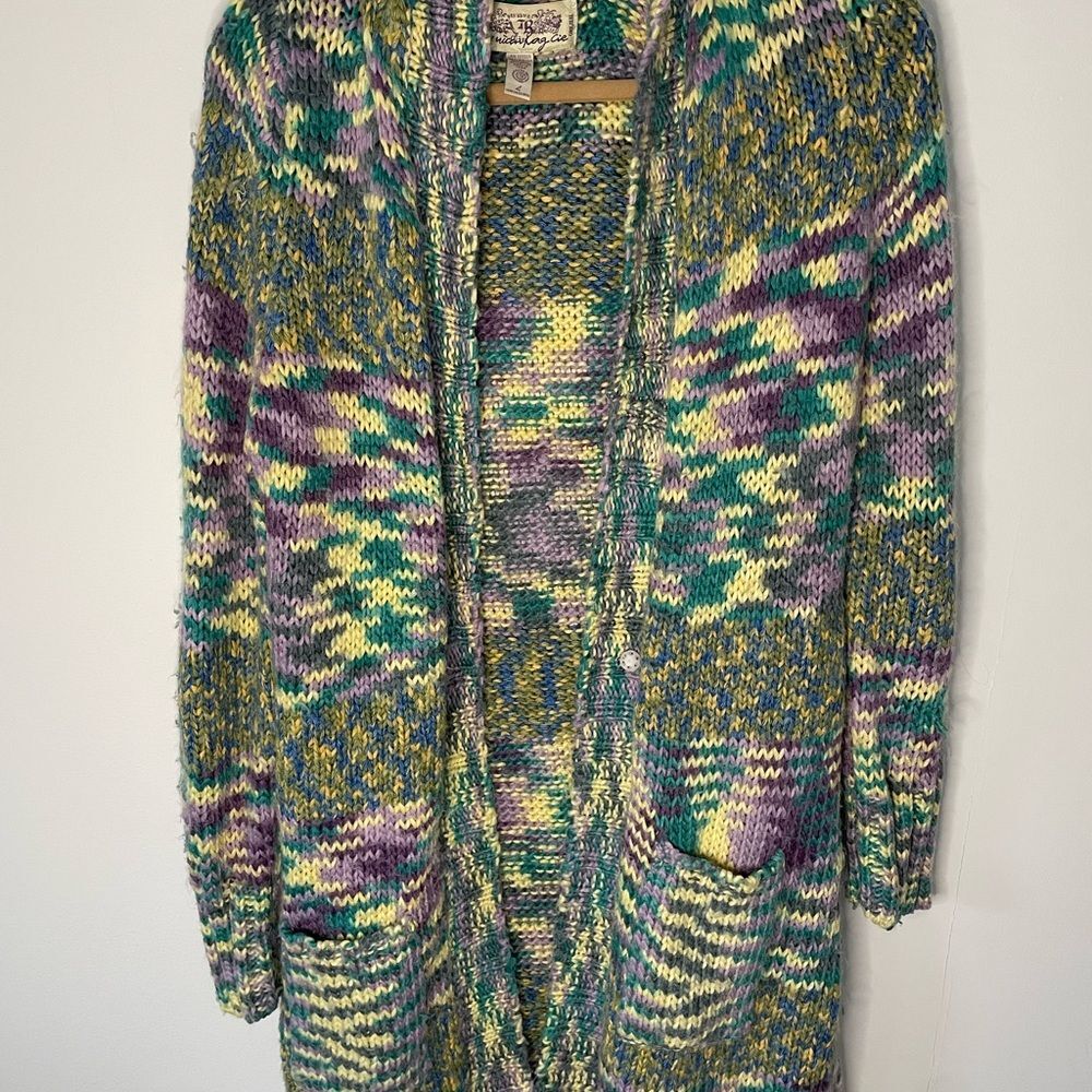 American Rag cie open knit ombre cardigan sweater size large